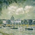 Альфред Сислей - Вид на Сену с Институтом Франции и мостом Искусств